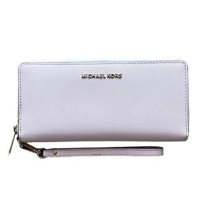 Michael Kors Jet Set Travel Continental Wallet Wrislet, Soft Pink